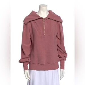 Varley Vine Half-Zip Pullover in Mauve